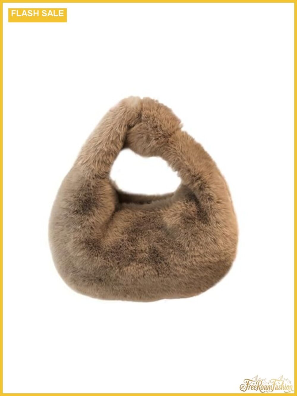 Faux Fur Tote Bag Plush Handbag Women Cute Fluffy Purse Winter